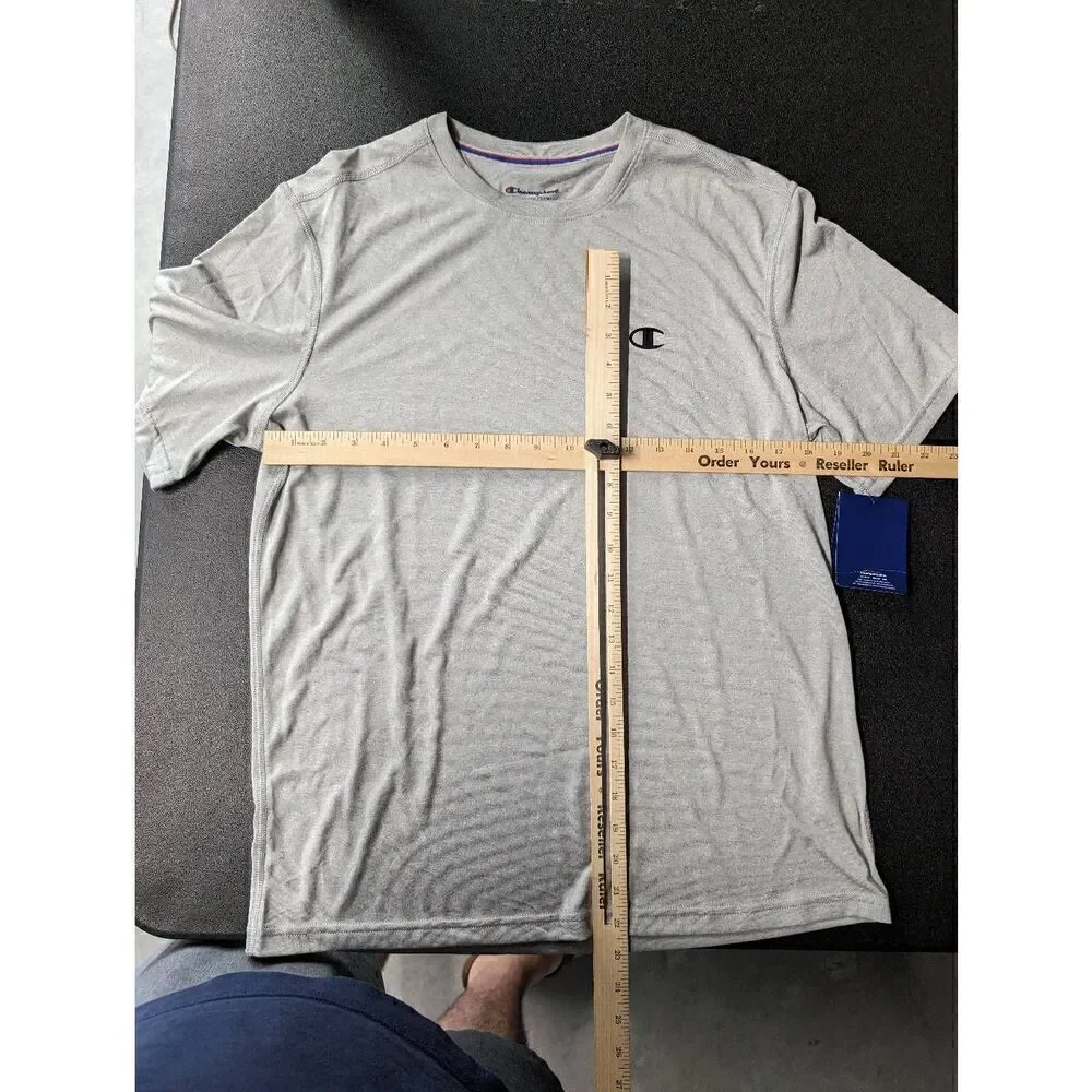 NWT Champion Athletic Wear T Shirt Grey Short Sleeve Men's Size M - Picture 5 of 5
